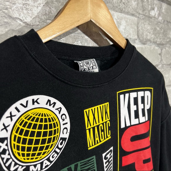 Bruno Mars Adult Small 24K Magic World Tour All Over Print Sweatshirt Official - Picture 3 of 9